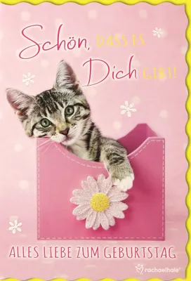 Produktbild von Geburtstag - Glückwunschkarte im Format 11,5 x 17 cm mit Umschlag