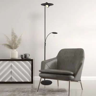 Produktbild von Steinhauer - stehlampe - Zenith LED - schwarz - kunststoff metall - Ø 28cm - LED - 7860ZW