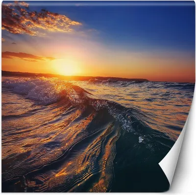 Produktbild von Vlies fototapete Meereswelle 250x250 cm Feeby Orange inkl. Kleber einfache Montage