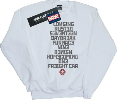 Produktbild von Marvel - "Trigger Words" Sweatshirt für Herren BI48782 (5XL) (Weiß)