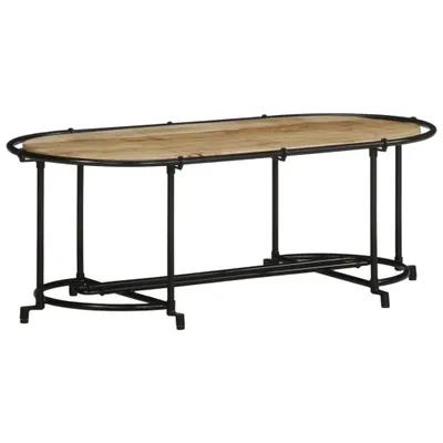 Produktbild von Möbel Couchtische - Braun - CLORIS Couchtisch 110x55x40 cm Raues Mangoholz,14.35 Kg - 376016