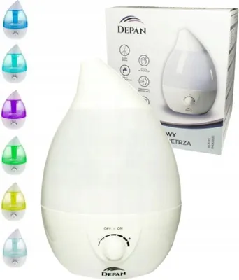 Produktbild von Depan Ultraschall Luftbefeuchter 2.6L Led 7 Farben Leise 330Ml/H