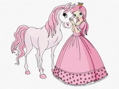 Produktbild von Malen nach Zahlen – Prinzessin... 30 x 40 cm – Ideyka