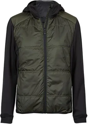 Produktbild von Tee Jays 9113 | WomenŽs Hybrid-Stretch Hooded Jacket S bis 3XL - Farbe: Deep Green/Black - Größe: L