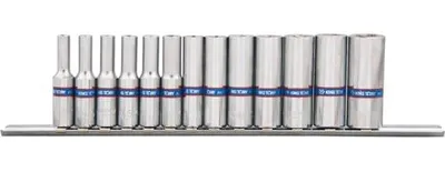 Zdjęcie produktu dla King tony komplet nasadek dlugich 1/4" 13cz. 4-14mm