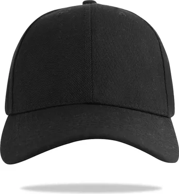 Produktbild von Glamexx24 Uni Base Cap Frau Schirm Cap Uni Farbe Baseball Cap Mann Mütze H40-Farbe: Schwarz