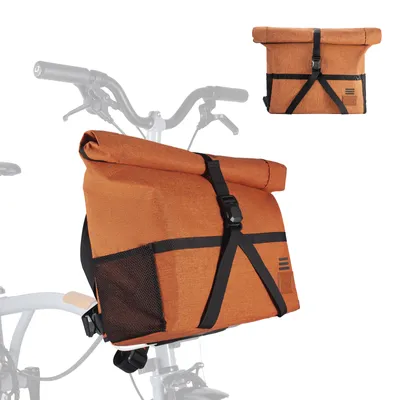 Immagine prodotto di ROCKBROS Borsa per bicicletta Borsa multifunzionale per Brompton Borsa a tracolla 8L-10L Arancione