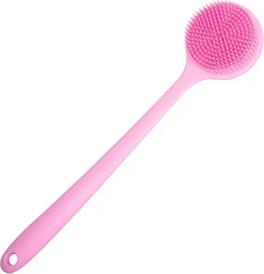 Immagine prodotto di Spazzola da doccia in silicone con manico lungo (rossa)