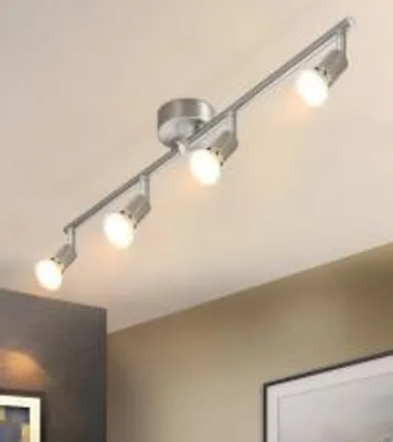 Produktbild von ZMH LED Deckenstrahler 4 Flammig Wohnzimmer Deckenleuchte Deckenlampe GU10 Deckenspot Schwenkbar 350° Drehbar Spot Strahler Schlafzimmer innen
