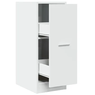Produktbild von "WINTER SALE"Flurschrank - elegante Design - Mehrzweckschrank - Apothekerschrank Weiß 30 x 41 x 77,5 cm Holzwerkstoff - Kommoden NEU3490880