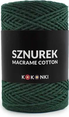 Produktbild von Kokonki Makramee-Baumwollschnur 2mm, 200m Flaschengrün