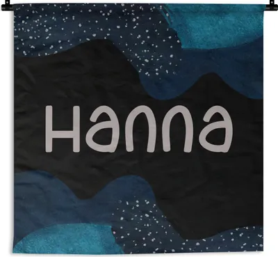 Produktbild von MuchoWow® Wandteppich Wandbehang Hanna - Pastell - Mädchen 150x150 cm Tapisserie Dekoration Wandtuch - Wohnaccessoires - Modernes