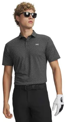 Produktbild von Under Armour T2g Printed Kurzarm-poloshirt Grau M Mann Grau M