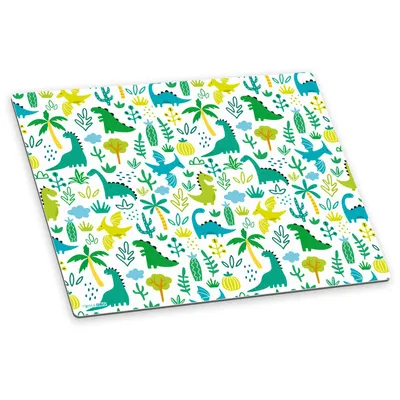 Produktbild von itenga Deluxe Schreibtischunterlage für Kinder DINOS 50x40cm aus Kunststoff rutschfest