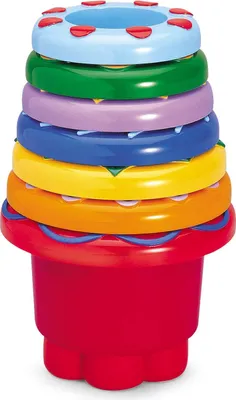 Produktbild von Kinderspielzeug Stapelturm mehrfarbig 7 Teile