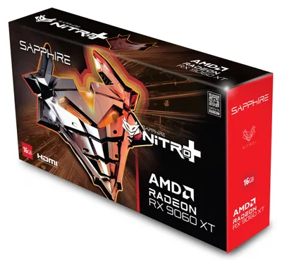 Image de Sapphire Technology Graphics card Radeon RX 9060 XT NITRO+ 16GB GDDR6 128bit DP/2HDMI
