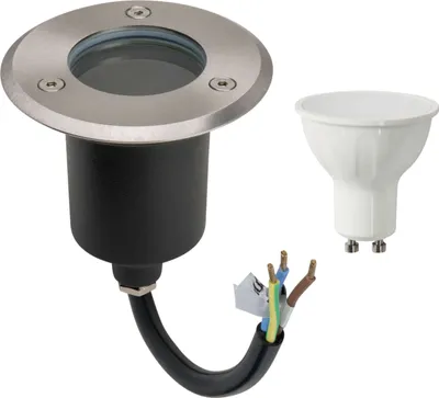 Produktbild von LED Einbau Bodenleuchte Bodenspot Bodenstrahler Rund mit 6W LED Warmweiß