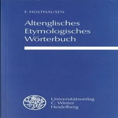 Immagine prodotto di Altenglisches etymologisches Wörterbuch
