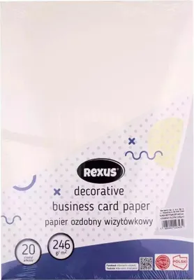 Produktbild von Dekorpapier A4, 20 Blatt, cremefarben, Leinwandstruktur