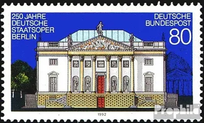 Produktbild von Briefmarken BRD (BR.Deutschland) 1992 Mi 1625 (kompl.Ausgabe) postfrisch 250 Jahre Deutsche Staatsoper Berlin