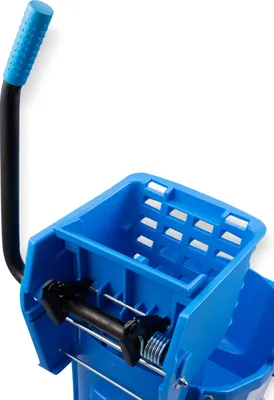 Putzeimer mit Seitenwringer, 26 l, blau, Polyethylen