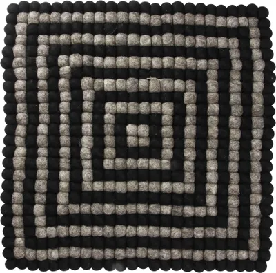 Produktbild von Filzuntersetzer - Filzmatte - Untersetzer - schwarz - quadratisch - ca. 50 cm