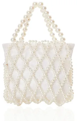 Productafbeelding van BABEYOND dames clutch portemonnee met parels, geschikt voor formele gelegenheden, met binnenzak, ideaal voor feesten