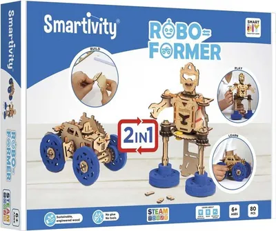 Produktbild von Smartivity Rover or Robot, Bausatz, 6 Jahr(e), Holz, 80 Stück(e), 900 g