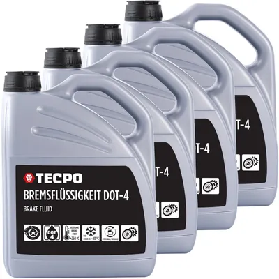 Produktbild von TECPO Bremsflüssigkeit 20 Liter DOT 4 synthetisch für Brems- und Kupplungssysteme ABS ESP