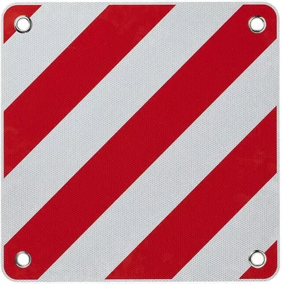 Zdjęcie produktu dla Tylny znak ostrzegawczy elastyczny 50 x 50 cm dla Włoch