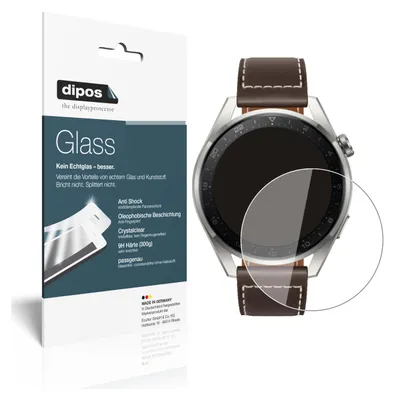Produktbild von 2x Schutzfolie für Huawei Watch 3 Pro - Anti-Shock 9H Folie dipos Glass Kunststoffglas