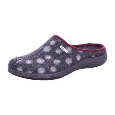 Obrázok produktu pre Rohde dámske plstené papuče cute polka dots Bari 6551 , veľkosť:41 EU, farba:sivá