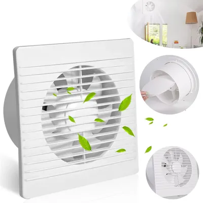 Produktbild von Badlüfter, Wandventilator Lüfter, Badezimmerlüfter Abluftventilator, für Küche WC Bad