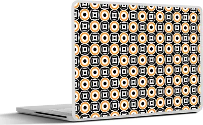 Produktbild von MuchoWow® Laptop Aufkleber Sticker Cover Muster - Kreis - Retro 40x30 cm - Laptop Dekoration - Selbstklebend
