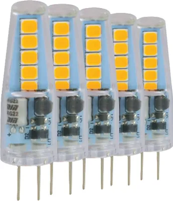 Image de BLULAXA Lampe LED à culot à broches, EEK : F, G4, 1W, 100lm, 3000K, 5 pièces