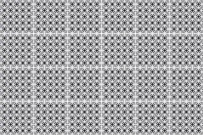 Produktbild von Fliesenaufkleber 20 x 20 cm – 24 Stück – Selbstklebend – Wasserfest – Pflegeleicht – Hitzebeständig – Für Küche & Bad – Geometrische Symmetrien
