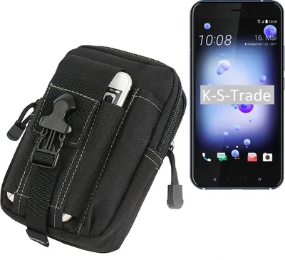 Produktbild von K-S-Trade Gürtel Tasche kompatibel mit HTC U11 Gürtel-Tasche Holster Schutz-Hülle Handy Hülle Smartphone outdoor Handy-Hülle schwarz