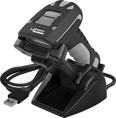 Immagine prodotto di Lettore industriale di codici QR e a barre, lettore WLAN Bluetooth con docking station e supporto in uno HD9100B