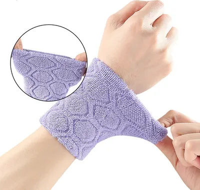 Produktbild von INF Sport-Handgelenkband - Hellviolett, Atmungsaktiv & Elastisch