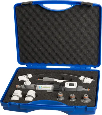 Produktbild von TW-DES Original Wasserkoffer mit Befüllfilter, Wasseruhr für Camping, Wohnmobil, Caravan, Wohnwagen, Boot, nur 960 Gramm