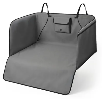 Produktbild von Pet Drive Safe Hunde Kofferraumschutz Auto Hundedecke für Kofferraum – Wasserdichte & Kratzfeste Premium Schondecke für Kombi & SUV mit Seitenschutz und Klettverschluss
