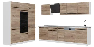 Imagen del producto de Mueble de cocina Vicco R-Line Sonoma/Blanco 180 cm, ET Mármol, Model 67027