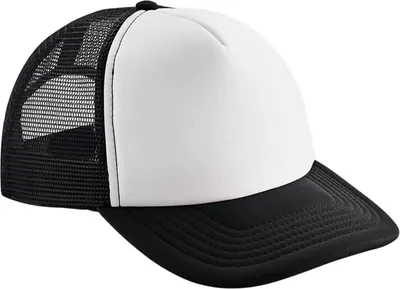 Immagine prodotto di Beechfield - Cappello Trucker Snapback PC7043 (Taglia unica) (Nero/Bianco)