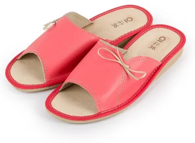Produktbild von Damen-Hausschuhe R.37, rosa, mit offenen Zehen, bequeme Hausschuhe KD-10-PI-37
