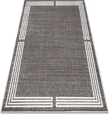 Zdjęcie produktu dla Dywan MATEO 8034/944 Nowoczesny ramka - strukturalny / beż szary 160x220 cm
