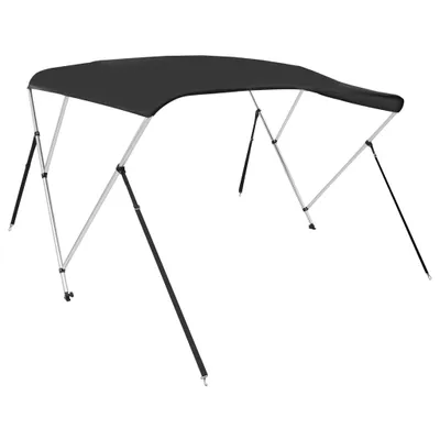 Image de vidaXL 3-Bow Bimini-Top Noir 183x160x137 cm