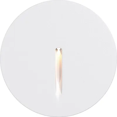 Obrázek produktu pro Vestavné nástěnné svítidlo LED hliníkové D: 7 cm kulaté IP54 Bílé teplé bílé světlo 3000 K 10 lm Moderní