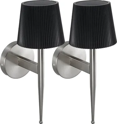 Produktbild von Moderne dekorative Wandleuchte, solarbetriebene Wandleuchte, Wandleuchte fuer den Innen- und Aussenbereich, Wandlampe fuer Wohnzimmer, Schlafzimmer, Arbeitszimmer, Veranda, Hof