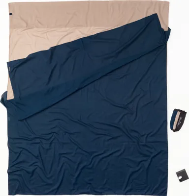Produktbild von Cocoon Ägyptisches Baumwoll-reiselaken Doppelgröße Blau 220 x 176 cm Blau 220 x 176 cm