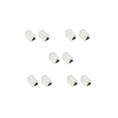 Image de Connecteur pour câble de raccordement Cat. 6A, RJ45, entièrement blindé, lot de 5
